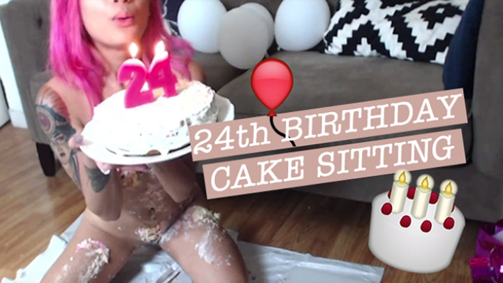 Poster for Avery Black - Manyvids Star - Avery'S 24Th Birthday Cake Sitting - Eating, Foodandobjectcrush (Эйвери Блэк)