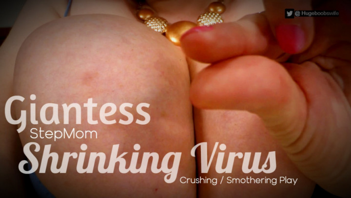 Poster for Hugeboobswife - Giantess Stepmom / Shrinking Virus - October 29, 2021 - Manyvids Model - Giantess, Breast Smothering, Big Tits (Большие Сиськи)