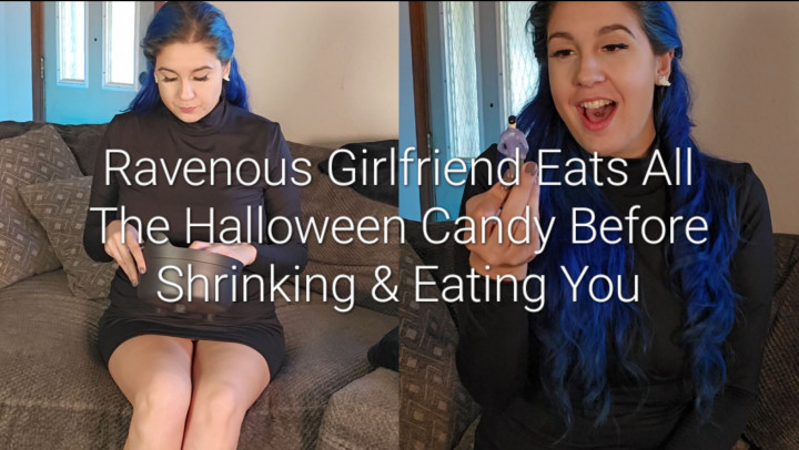 Poster for Freya Reign - Girlfriend Eats All The Halloween Candy Before Eating You - Manyvids Star - Femdompov, Vore (Фрея Рейн)