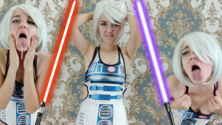 Poster for Lil Cosplay Slut - Manyvids Star - Star Wars - R2D2 Ahegao Face - Nov 5, 2020 - Silly Faces, Ahegao, Star Wars (Лил Косплей Шлюха Ахегао)