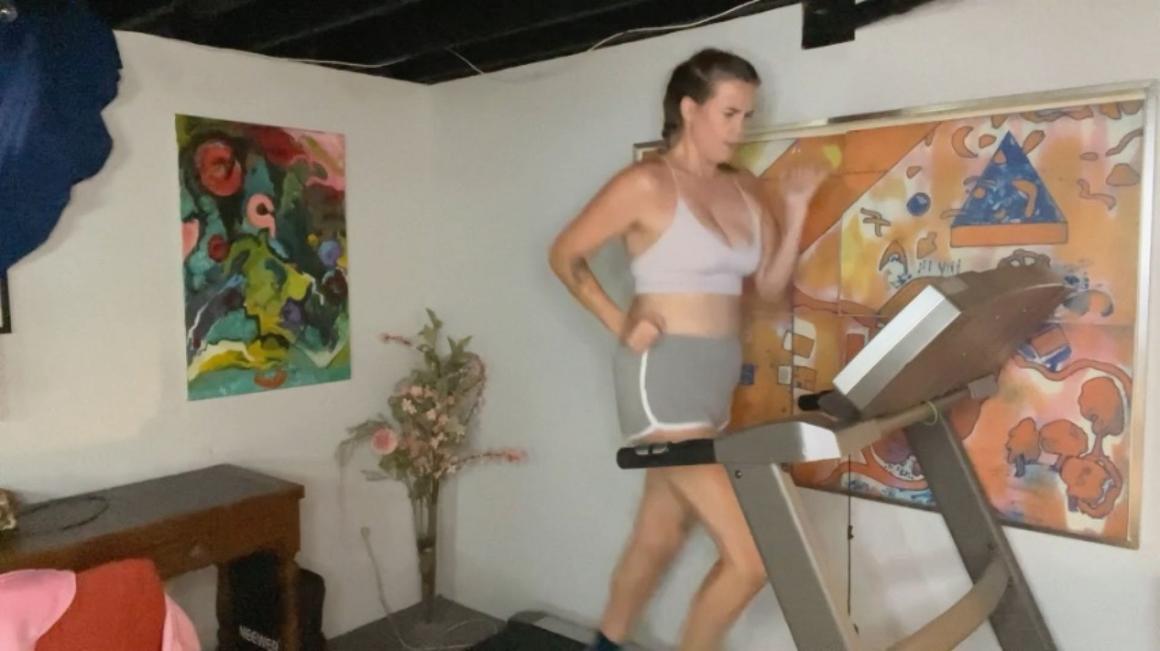 Poster for Manyvids Star - Sweating Though A Hiit Treadmill Workout - August 22, 2023 - Maggierosexo - Workout, Sfw, Sweaty Goal (Тренировка)