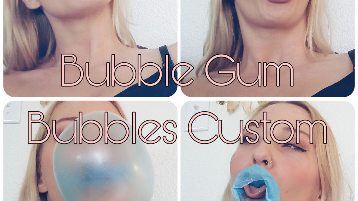 Poster for Bubblegum Bubbles Custom - Feb 24, 2023 - Lanalocks - Manyvids Model - Bubbles, Mouth Fetish, Bubble Gum (Жевательная Резинка)