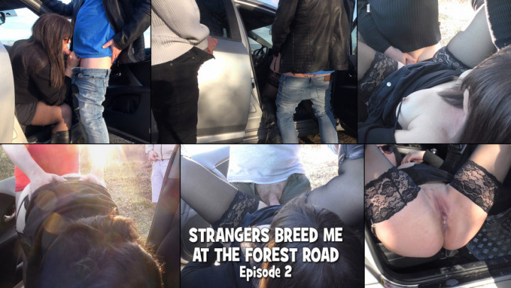 Poster for Strangers Breed Me At The Forest Road 2 - Manyvids Model - Gangbangwife - Milf, Creampie Gangbang (Жена Бандита Милф)