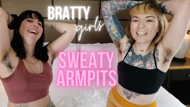 Poster for Manyvids Star - Jadelussuria - Bratty Girls Sweaty Hairy Armpits - Humiliation, Hairy (Волосатый)