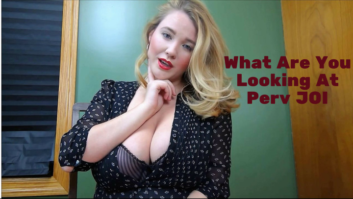 Poster for Annabelle Rogers - What Are You Looking At Perv Joi - Jan 17, 2018 - Manyvids Girl - Big Boobs, Humiliation, High Heels (Аннабель Роджерс Унижение)