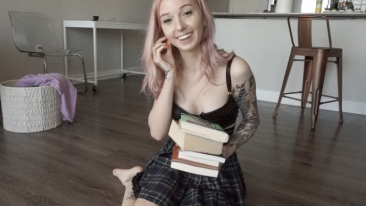 Poster for Manyvids Girl - Harpermadi - 290. Book Review - Adult School, Tattoos (Харпермади Школа Для Взрослых)