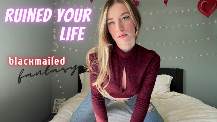 Poster for Goddess Ally Etana - Manyvids Girl - Ruined Your Life - Blackmail Fantasy - Financial Domination, Blonde, Blackmail Fantasy (Богиня Элли Этана Финансовое Господство)