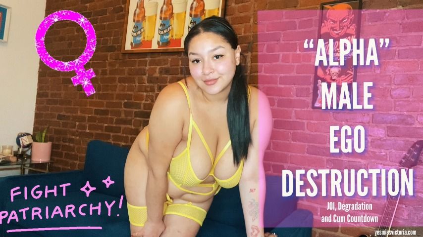 Poster for Alpha Male Ego Destruction - Sep 14, 2021 - Manyvids Girl - Queenvixoxo - Cum Countdown, Joi (Обратный Отсчёт)