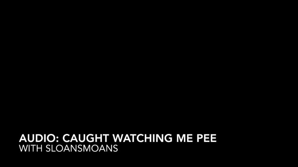 Poster for Sloansmoans - Audio: Caught Watching Me Pee - Jul 25, 2023 - Manyvids Girl - Dirty Talking, Audio Only, Pee (Только Аудио)