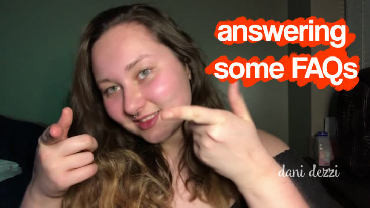 Poster for Manyvids Girl - Answering Some Faqs - May 23, 2019 - Danidezzi - 18 & 19 Yrs Old, Non-Nude (Данидеззи 18 И 19 Лет)