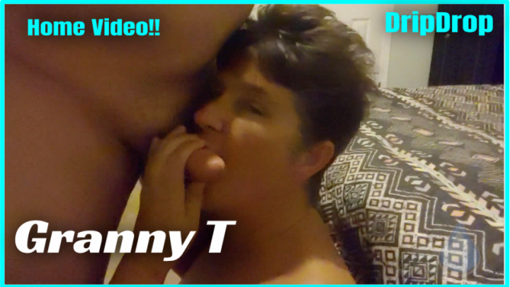 Poster for Dripdropprod - Manyvids Model - Granny T Sucks Him More After He Cums - Amateur Couple, Post Cum Torture, Gilf (Любительская Пара)