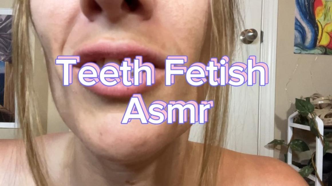 Poster for Teeth Asmr Custom Part 3 - Jul 8, 2023 - Victorialotus - Manyvids Model - Sfw, Wet & Messy, Asmr (Викториялотос)