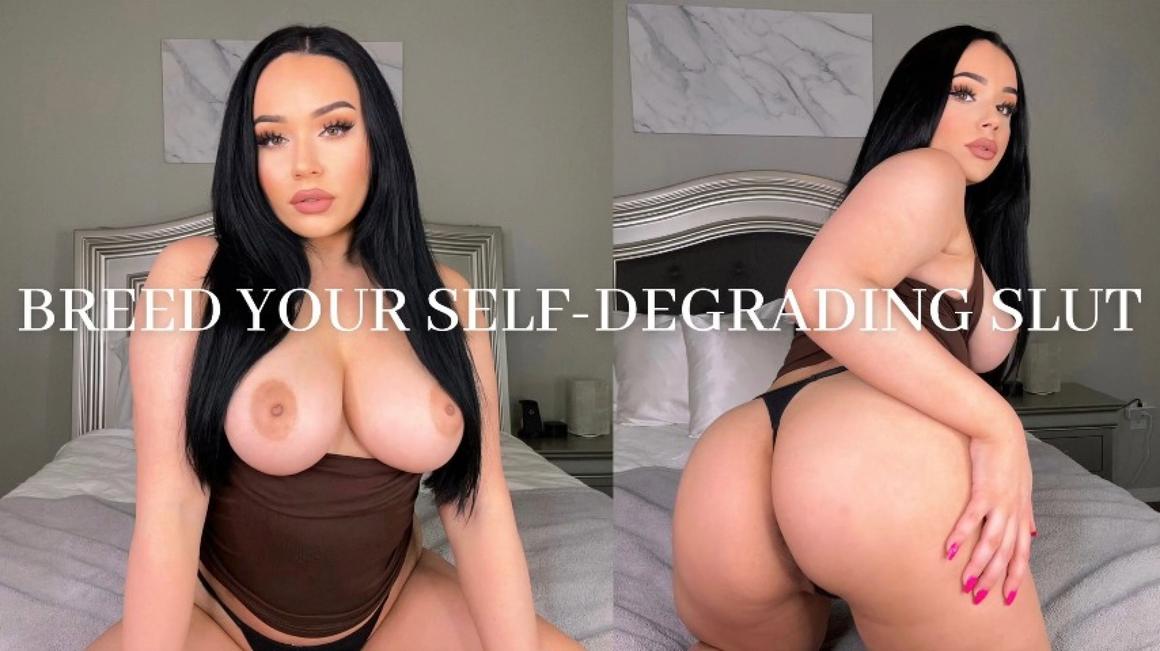 Poster for Breed Your Self-Degrading Slut - Manyvids Star - Mia Jocelyn - Pov, Taboo (Миа Джослин)