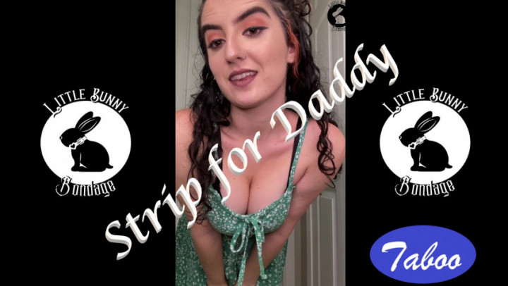 Poster for Stripping For Daddy - Dec 6, 2021 - Manyvids Model - Littlebunnyb - Taboo, Pov, Striptease (Табу)