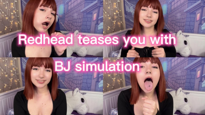 Poster for Redhead Gives You Blowjob Simulation - Dogwife - Manyvids Model - Virtualsex, Blowjob (Виртуалсекс)