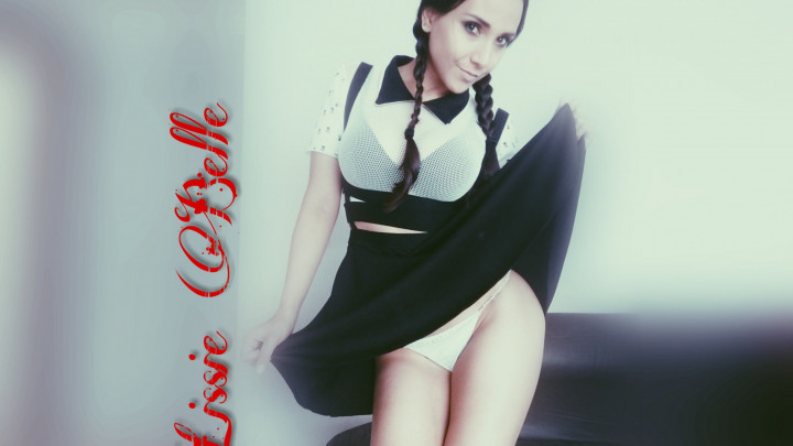 Poster for Manyvids Girl - Lissie Belle - Wednesday Gets Blackmailed - Taboo, Cosplay (Лисси Белль Табу)