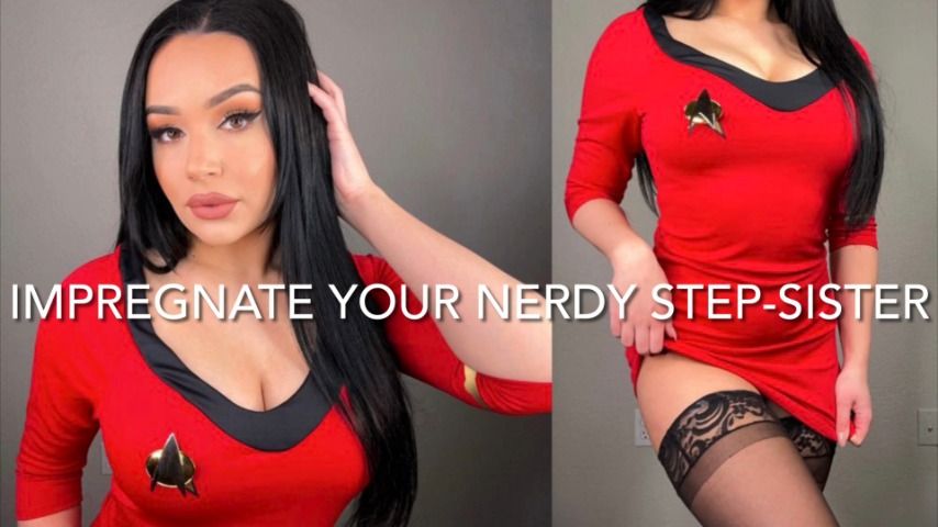 Poster for Mia Jocelyn - Manyvids Star - Impregnate Your Nerdy Step-Sister - Cosplay, Impregnation Fantasy, Pov (Миа Джослин)