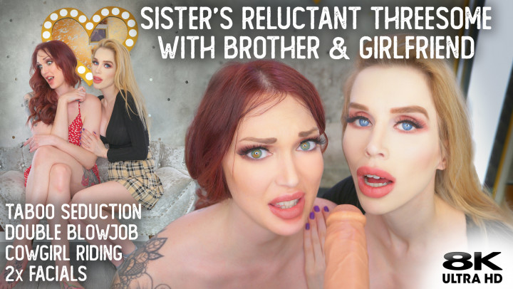 Poster for Roxy Cox - Manyvids Model - Shy Sisters Threesome With Brother & Gf - June 09, 2021 - Riding, Threesome, Sisters (Рокси Кокс Секс Втроем)