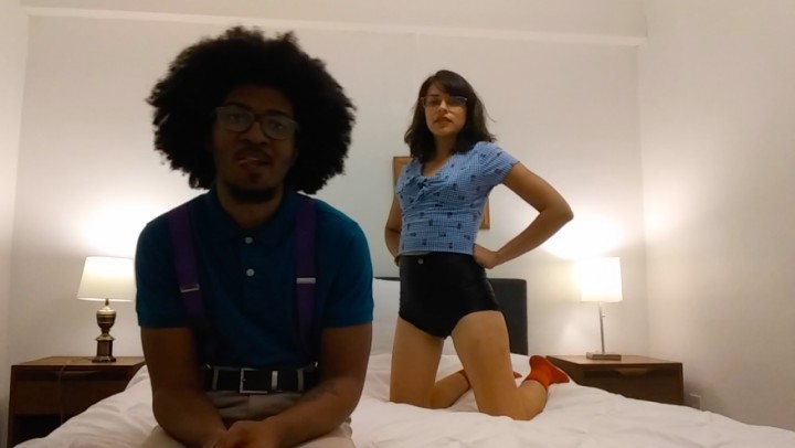 Poster for Manyvids Model - Dorkydarienxxx - Dorkydarienxxx Cutie Patootie - Nerdy Girls, Eye Glasses, Interracial (Девочки-Ботанички)