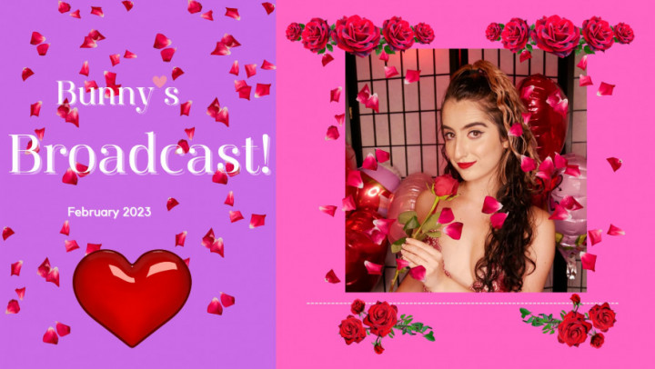 Poster for Littlebunnyb - Manyvids Star - Bunny'S Broadcast February! 2023 - Feb 1, 2023 - Blogging, Friends, Sfw