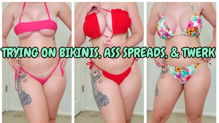 Poster for Trying On Bikinis And Ass Spreads Twerk - March 02, 2022 - Manyvids Star - Lalunalewd - Swimwear, Twerk (Тверк)