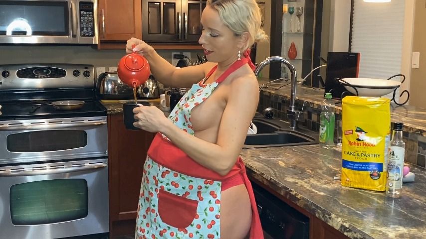 Poster for Manyvids Model - Taboo Girl - 4K - Pregnant And Horny In The Kitchen - April 27, 2023 - Masturbation Encouragement, Pregnant, Squirting (Девушка-Табу Сквиртинг)