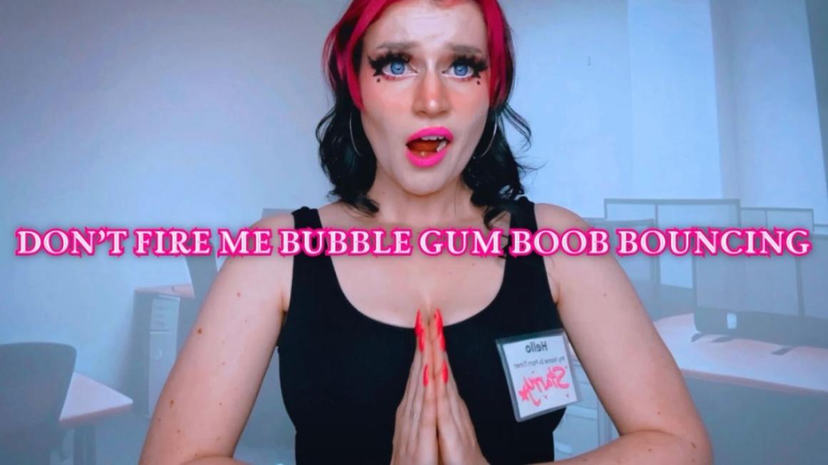 Poster for Manyvids Star - Starry Yume - Dont Fire Me Bubble Gum Boob Bouncing - Boss/Employee, Chewing, Boob Bouncing (Звездная Юмэ Жевание)