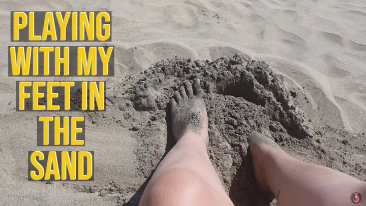 Poster for Playing With My Feet In The Sand - Manyvids Star - Summer Fox - Sandbox, Foot Fetish, Solo Female (Летняя Лиса Песочница)