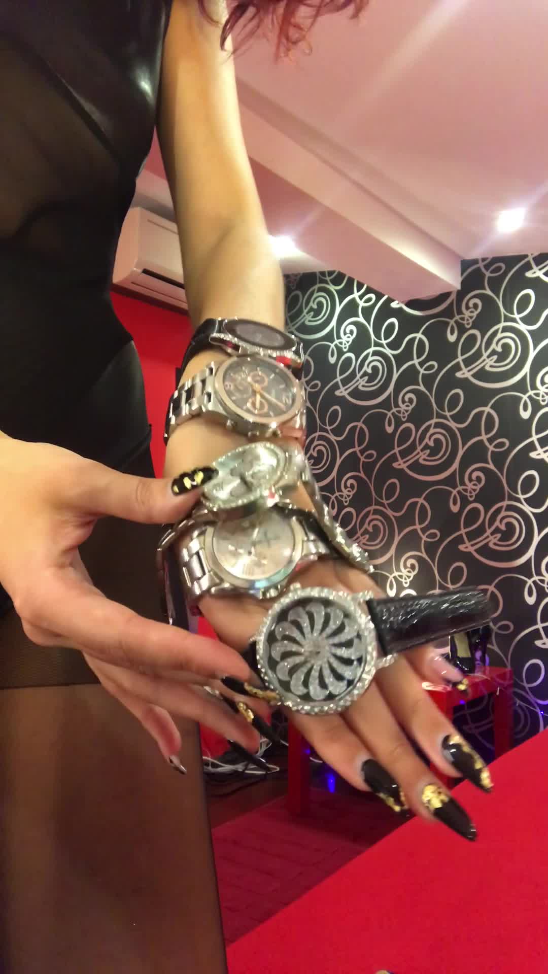 Poster for Manyvids Model - All My Favourite Wrist Watches - December 13, 2017 - Goddess Helen - Nails, Wrist Jobs, Wrist Watch Fetish (Богиня Елена Работа На Запястье)