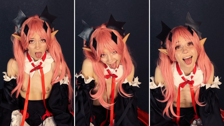 Poster for Lil Cosplay Slut - Krul Tepes Cosplay - Silly Ahegao - August 25, 2023 - Manyvids Girl - Eye Crossing, Moaning (Лил Косплей Шлюха Стон)