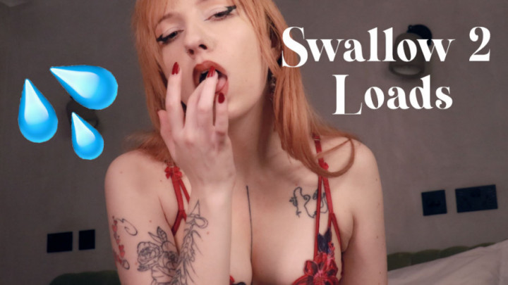 Poster for Manyvids Star - Ellie Haze - Swallow Two Loads - Sfw, Cei (Элли Хейз)