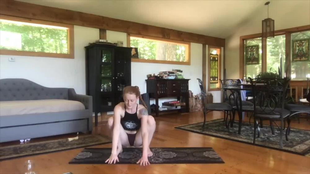 Poster for Adoralotus - Manyvids Model - Vinyasa Flow Yoga Class - Redhead, Workout (Рыжая)