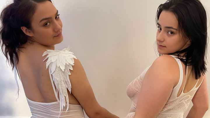 Poster for Manyvids Model - Tiffanybabe01 - Scissor Sisters! - Double Ended Bad Dragon - Lesbians, Bad Dragon (Плохой Дракон)