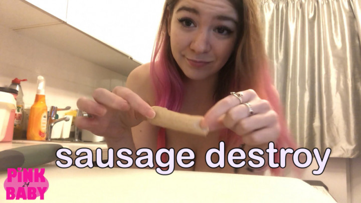 Poster for Sausage Destroy - Manyvids Girl - Pinkbaby24 - Domination, Sensual Domination (Чувственное Доминирование)