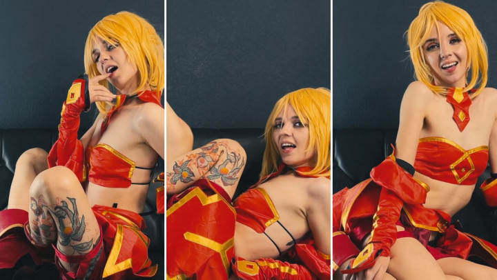 Poster for Manyvids Star - Lil Cosplay Slut - Mordred Cosplay - Ass Shaking - Jul 25, 2023 - Dancing, Cosplay (Лил Косплей Шлюха Танцы)