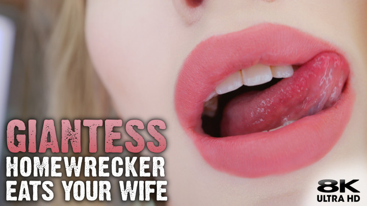 Poster for Homewrecker Giantess Eats Your Wife - October 17, 2021 - Manyvids Model - Roxy Cox - Home Wrecker, Vore (Рокси Кокс)