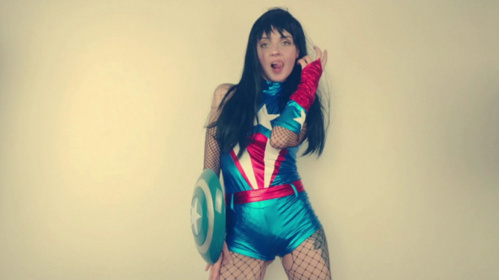 Poster for Captain America - Ass Shaking - Sep 13, 2020 - Lil Cosplay Slut - Manyvids Girl - Twerk, Ass Shaking, Cosplay (Лил Косплей Шлюха Косплей)