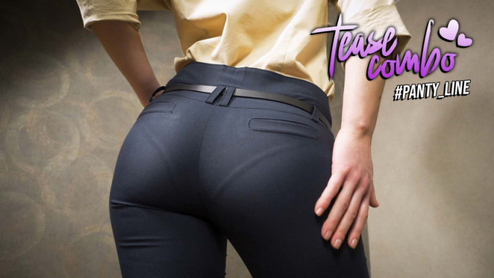 Poster for Manyvids Girl - Teasecombo - Asian In Tight Work Trousers Teases Visible Panty Line - Sfw, Panty Fetish, Ass Worship (Поклонение Заднице)