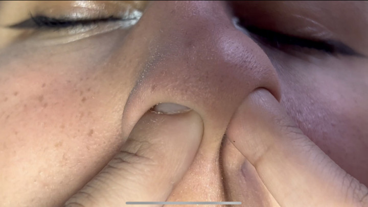 Poster for Manyvids Star - Colombianbigass - I Like To Put My Fingers Deep Inside My Nostrils, Nose Party - May 07, 2023 - Nose Fetish, Nose Blowing (Сморкание)