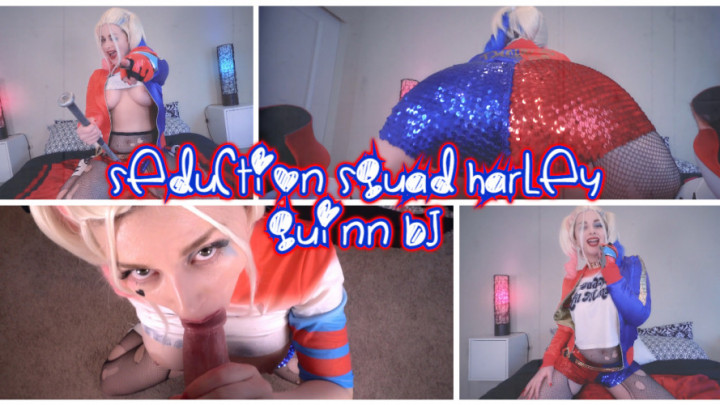 Poster for Seduction Squad Harley Quinn Bj - October 31, 2017 - Manyvids Star - Ellie Idol - Cosplay, Blow Jobs (Элли Айдол Косплей)