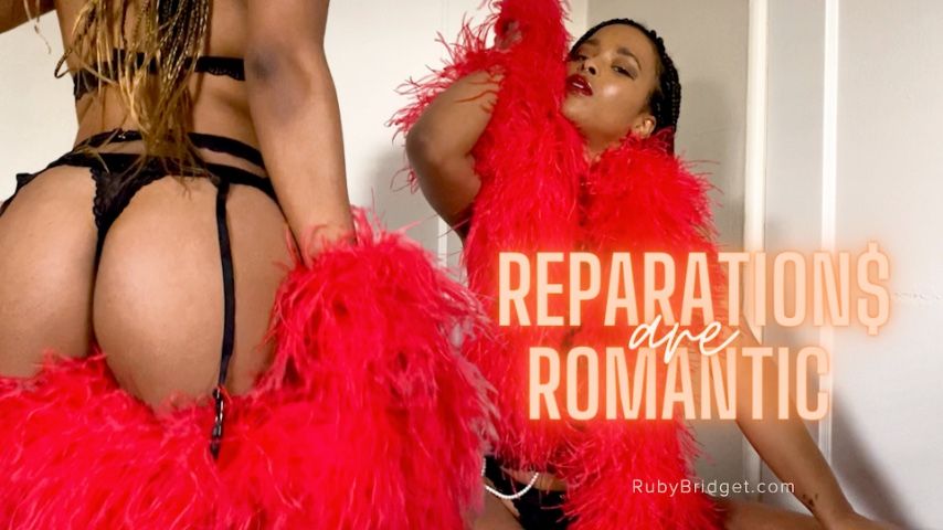 Poster for Manyvids Star - Reparations Are Romantic - Findom Tease - February 03, 2023 - Master Ruby Bridget - Tease & Denial, Femdom Pov (Мастер Руби Бриджет Фемдом Pov)