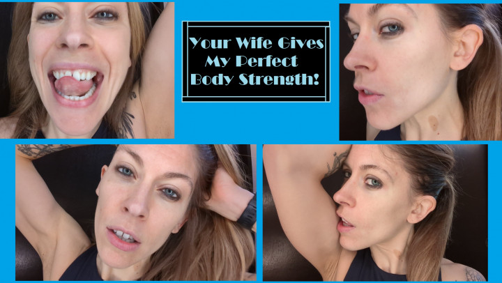 Poster for The3Kins - Your Wife Gives My Perfect Body Strength - Apr 22, 2022 - Manyvids Star - Muscle Worship, Mouth Fetish (Фетиш Рта)