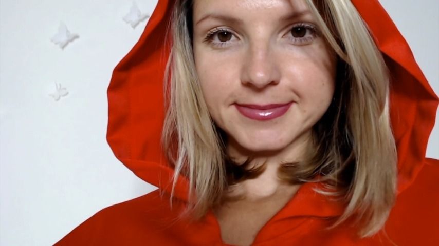 Poster for Manyvids Star - Gina Gerson Real - Little Red Riding Hood Kissing - Kissing, 18 & 19 Yrs Old, Cosplay (Джина Герсон Реал 18 И 19 Лет)