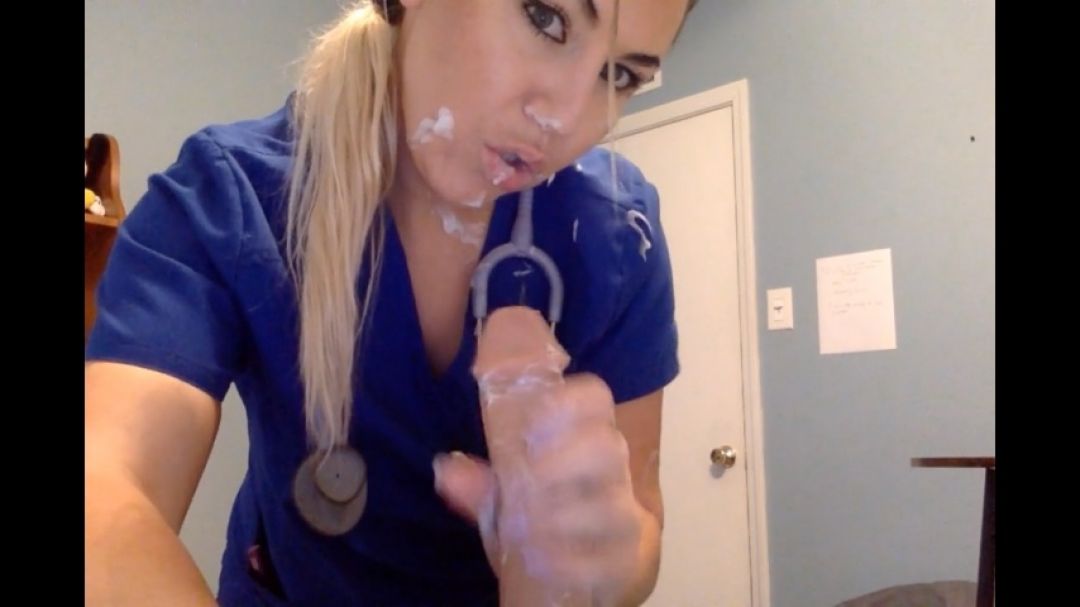 Poster for Nurse Gives Patient Blowjob - Manyvids Girl - Tabootha_Queenx - Medical Fetish, Nurse Play, Medical Clinic (Медицинская Клиника)