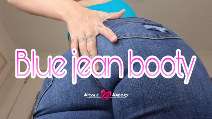 Poster for Nicole Nabors - Manyvids Girl - Blue Jean Booty - Ass Worship, Ass, Jeans Face Sitting (Николь Нейборс Поклонение Заднице)