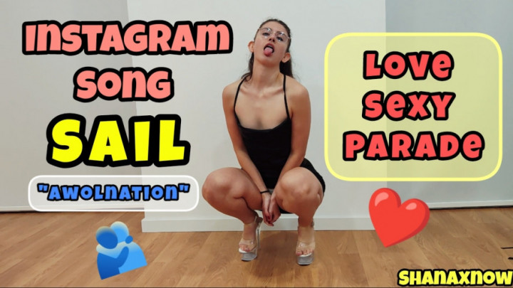 Poster for Manyvids Star - Shanaxnow - Love Sexy Parade Instagram Song Sail In High Heels Sfw - Walking, Braids, Brunette (Шанакснов Прогулка)