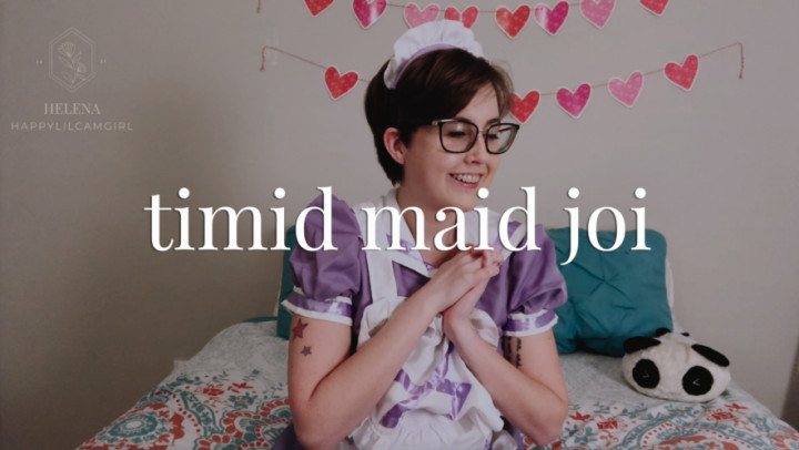 Poster for Happylilcamgirl - Manyvids Girl - Timid Maid Joi - Maidfetish, Costume, Spookyszn