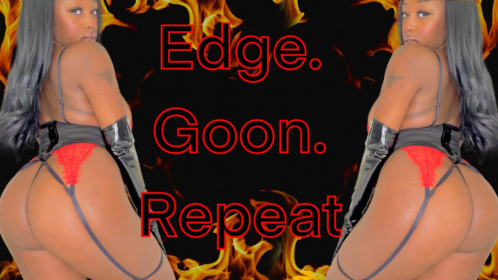 Poster for Onlydesirelex - Edge. Goon. Repeat - March 15, 2023 - Manyvids Star - Joi, Mesmerize, Ebony Goddess (Эбеновая Богиня)