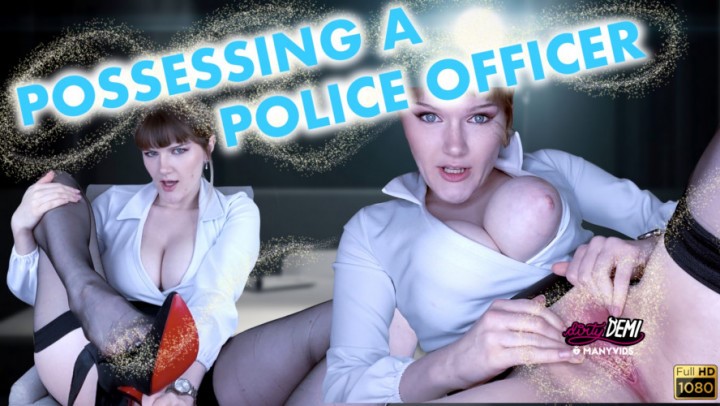 Poster for Dirty Demi Possessing A Police Officer - Dirty Demi - Manyvids Star - Transformation Fetish, Mental Domination (Грязная Деми Фетиш Трансформации)