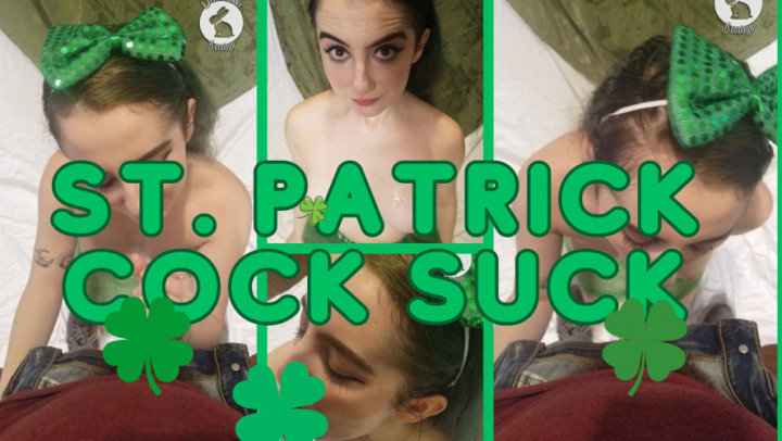 Poster for Bunny Suck'S Your Cock For St. Patty'S - Mar 17, 2023 - Manyvids Model - Littlebunnyb - Blow Jobs, Facials (Уход За Лицом)